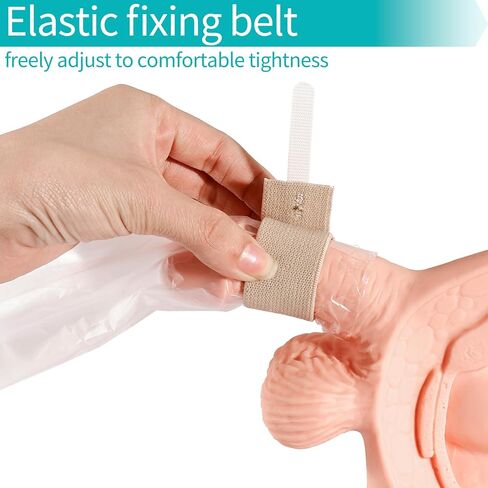 Condom catheters for Men Overnight, External Catheter for Men with Elastic Strap and Urine Collection Bag for Elderly, bedridden and Incontinence Care in Saudi Arabia