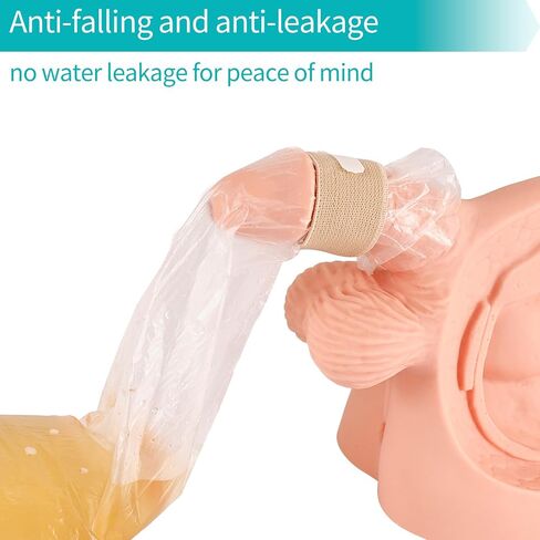 Condom catheters for Men Overnight, External Catheter for Men with Elastic Strap and Urine Collection Bag for Elderly, bedridden and Incontinence Care in Saudi Arabia