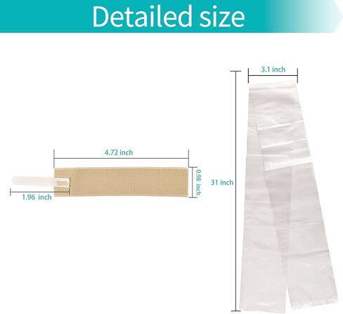 Condom catheters for Men Overnight, External Catheter for Men with Elastic Strap and Urine Collection Bag for Elderly, bedridden and Incontinence Care in Saudi Arabia
