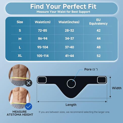 Stealth Ostomy Support Belt with Inner Pocket | Breathable Colostomy Bag Cover for Men & Women | Inconspicuous Hernia Support Wrap for Sports, Running & Daily Use (L) in Kuwait