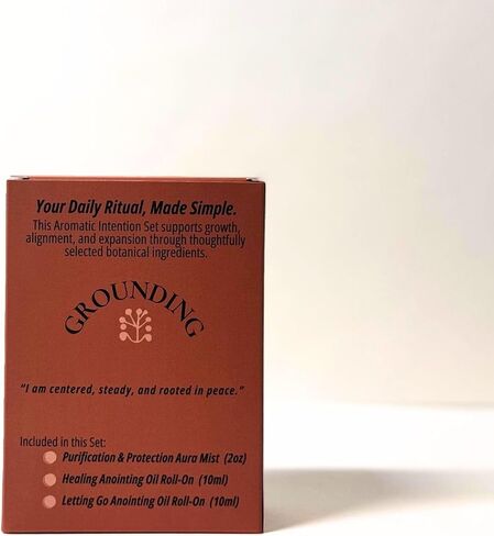 Kate’s Magik Grounding Aromatic Intention Set, Aura Mist and Anointing Oil Roll-Ons, Lavender, Frankincense & Cedarwood, Wearable Aromatherapy for Calm and Emotional Balance in Saudi Arabia