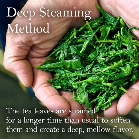 YAMASAN KYOTO UJI Green Tea Sencha Fukamushi - deep-steamed green tea - Japanese Organic Loose Leaf Tea, 80g in Saudi Arabia