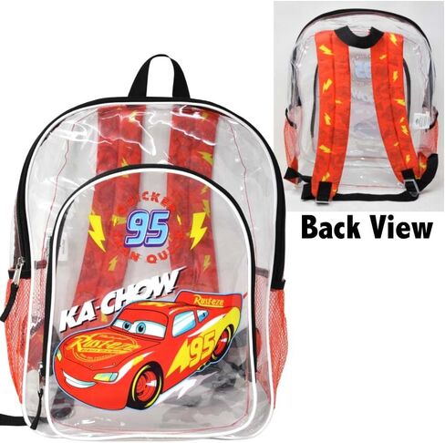 Fast Forward Disney Pixar Cars Transparent 16" Backpack, boys, kids in Kuwait