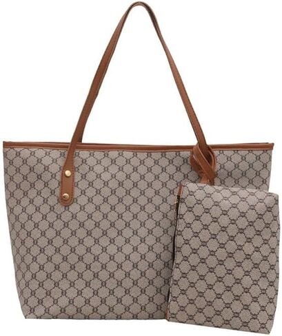 Designer style women's handbag set, simple diamond grid pattern, large capacity, suitable for commuting, shopping in Saudi Arabia