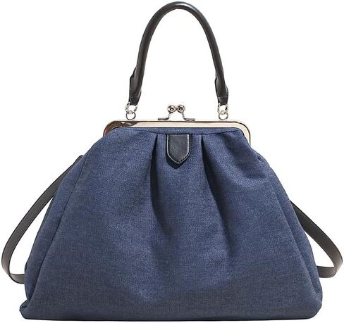 Kiss Lock Tote Bag Kiss Clasp Shoulder Crossbody Purse Large Designer Handbag Backpack in Saudi Arabia