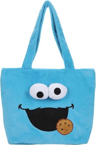 Bioworld Sesame Street Cookie Monster Fuzzy Tote Bag in Saudi Arabia