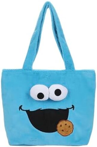 Bioworld Sesame Street Cookie Monster Fuzzy Tote Bag in Saudi Arabia