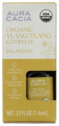 Aura Cacia, Organic Ylang Complete Essential Oil, 0.25 Fl Oz in Kuwait