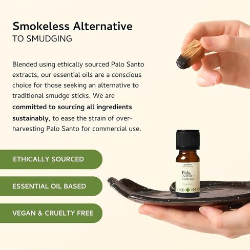 Palo Santo Essential Oil Diffuser Blend Gift Set by Aromafume | 6 x 10ml / 0.33 fl oz l Aromatherapy Oil for Smokeless Smudging | Natural Air freshners for Home | Spiritual Meditation Accessories in Saudi Arabia