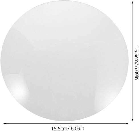 Garneck Round Convex Clock Dome Glass Replacement Scratch-Resistant DIY Clock Glass Cover with Precision Sealed Edges for Home Decor in Kuwait