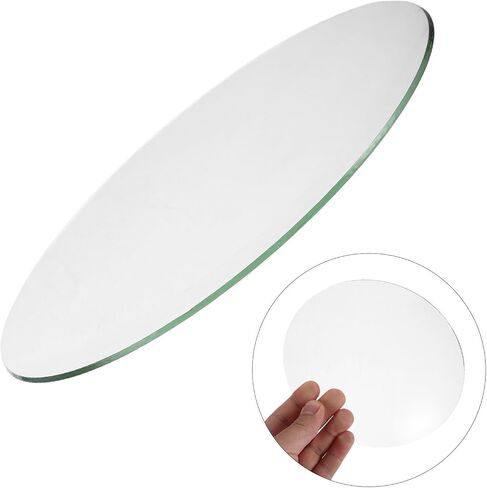 Garneck Round Convex Clock Dome Glass Replacement Scratch-Resistant DIY Clock Glass Cover with Precision Sealed Edges for Home Decor in Kuwait
