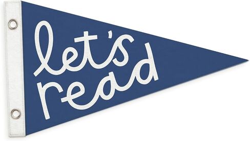 Classroom Reading Corner Decor Pennant Banners Flags,Let's Read Felt Banner Wall Hanging for Read Corner Nook,Library,Playroom,Children's Room Decor 7.4x14 Inch in Saudi Arabia