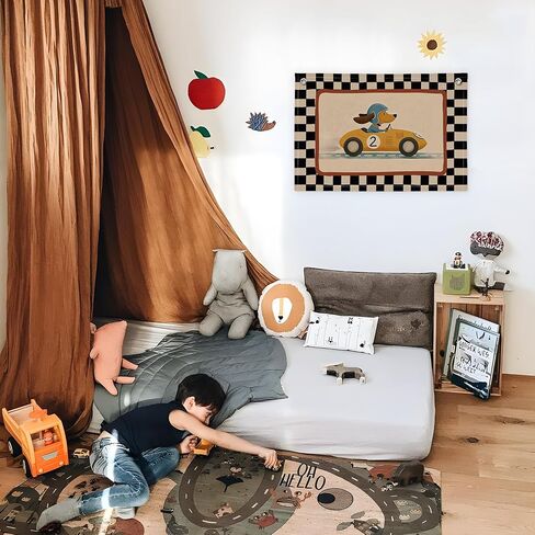 XYDEG Cars Room Decor for Boys, Race Car Playroom Bedroom Decor, Toddler Playroom Decor Hanging Linen Banner,Play Room Wall Art for Nursery Kids Boy Girl Bedroom, 20x30 Inch in Saudi Arabia