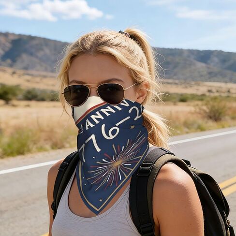 250th Anniversary America 1776-2026 Commemorative 250 Year 4th of July Bandana for Women and Men Multi-Purpose Headband Hair Scarf Protective Coverage in Saudi Arabia