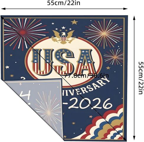 250th Anniversary America 1776-2026 Commemorative 250 Year 4th of July Bandana for Women and Men Multi-Purpose Headband Hair Scarf Protective Coverage in Saudi Arabia
