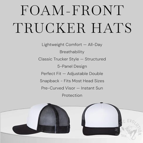 Well Sheeyit Unisex Foam Front Trucker Hat Mesh Back Snapback – Adjustable 5-Panel Mid-Profile Cap Lightweight Breathable Polyester Everyday Wear in Saudi Arabia