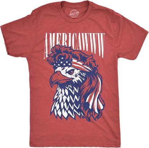 Mens Funny T Shirts Americawww Sarcastic Fourth of July Bald Eagle Graphic Tee for Men in Kuwait