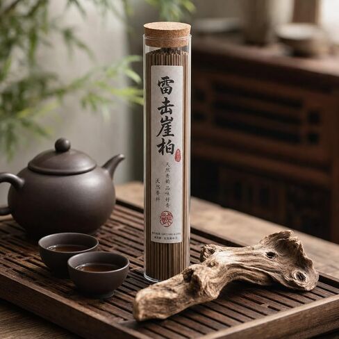 YINJIYUE Hinoki Incense Sticks - 60 Sticks Natural Japanese Cypress Low Smoke, Premium Woodsy Aroma for Meditation, Relaxation & Spa in Saudi Arabia