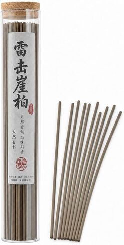 YINJIYUE Hinoki Incense Sticks - 60 Sticks Natural Japanese Cypress Low Smoke, Premium Woodsy Aroma for Meditation, Relaxation & Spa in Saudi Arabia