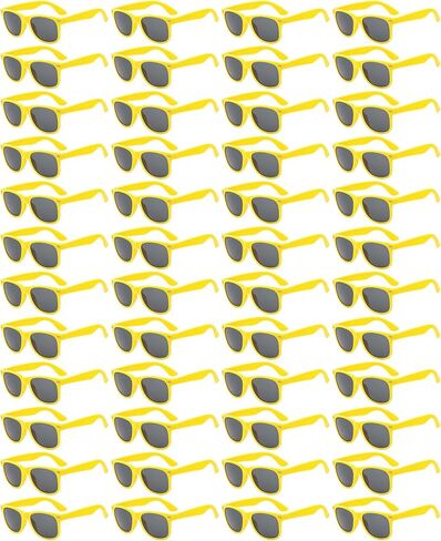 Wholesale 48/100 Pack Neon Sunglasses Bulk for Adults Unisex 70s 80s 90s Square Glasses Party Favors in Saudi Arabia