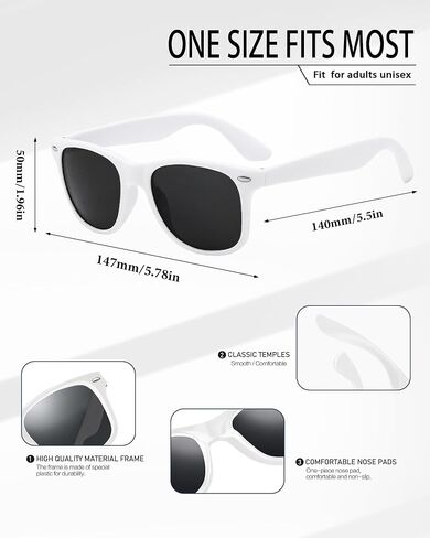 Wholesale 48/100 Pack Neon Sunglasses Bulk for Adults Unisex 70s 80s 90s Square Glasses Party Favors in Saudi Arabia