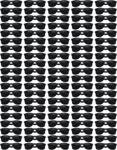 Wholesale 48/100 Pack Neon Sunglasses Bulk for Adults Unisex 70s 80s 90s Square Glasses Party Favors in Saudi Arabia