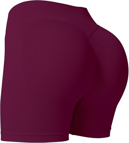 ZYNKIE Women's Scrunch Butt Lifting Workout Shorts 4.5" Tummy Control Short Gym High Waisted Seamless Yoga Biker Shorts in Kuwait