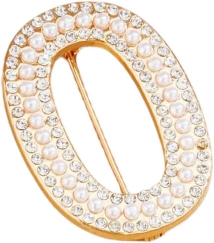 Personalized 0-9 Number Imitation Pearl Rhinestone Crystal Brooches Pin Tie Tacks for Clothes Suits Lucky Number for Women Dainty Elegant for Wedding Party Banquet Birthday in Saudi Arabia