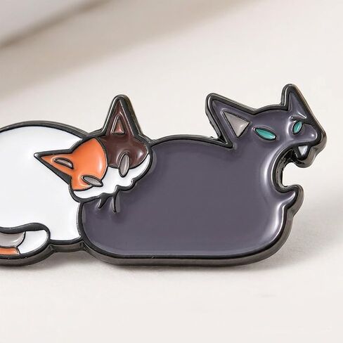 1Pcs Cute Cat Enamel Pin, Funny Cartoon Cat Brooch for Backpacks, Jackets, Hats, Gifts for Women & Teens, Funny Pins, Cute Pins for Bags, Lapel Badge in Saudi Arabia