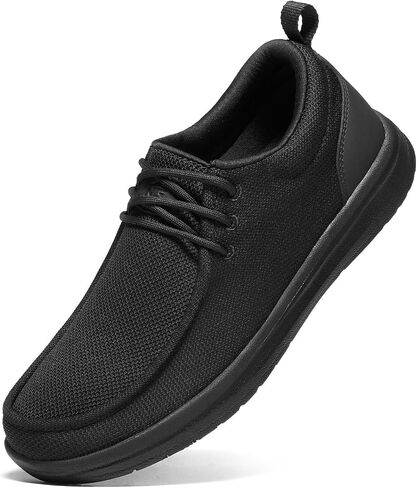 NINGO Non Slip Work Shoes for Men, Waterproof Slip Resistant Kitchen Chef Shoes Moc Toe, Lightweight Comfortable Slip On Loafers Zapatos Trabajo with Arch Support for Restaurant Food Service Walking in Saudi Arabia