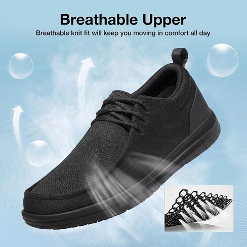 NINGO Non Slip Work Shoes for Men, Waterproof Slip Resistant Kitchen Chef Shoes Moc Toe, Lightweight Comfortable Slip On Loafers Zapatos Trabajo with Arch Support for Restaurant Food Service Walking in Saudi Arabia