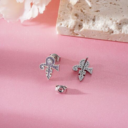 Prince Symbol Earrings 925 Sterling Silver Prince Symbol Jewelry Gifts for Women in Kuwait