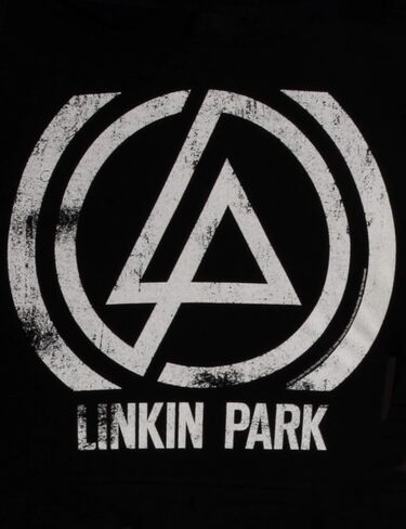 منتجات Rock Off المرخصة رسميًا من Linkin Park Hoodie بشعار فرقة متحدة المركز، بلوفر أسود رسمي للجنسين مقاس L in Kuwait