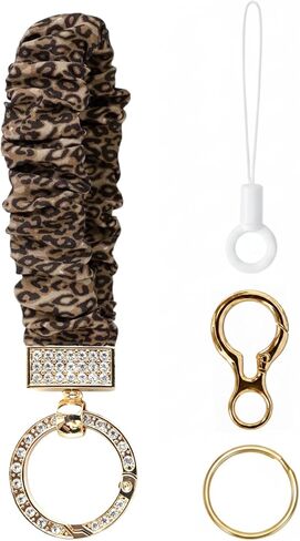 Stretchy Wristlet Keychain – Key Holder Bracelet for Car Keys with 8-shaped buckle,Cute Scrunchie Wrist Bracelet in Saudi Arabia