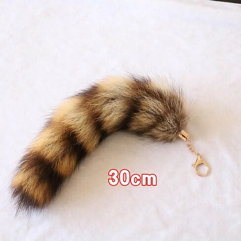 Keychain Pendant,Cute Foxes Racoon Tail Keychain Furs Pendant Key Chain Bag Charm Keys Holder Couple Keyring Backpack Decor for Women in Saudi Arabia