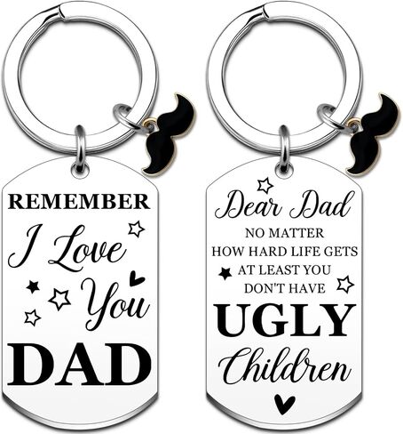 Dad Gifts from Daughter Dad Keychain Birthday Gift for Daddy Father Gift | Papa Gifts from Son Father Day Thanksgiving Christmas Presents for Dads Gifts from Daughter Son Wife in Saudi Arabia