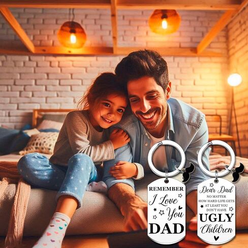 Dad Gifts from Daughter Dad Keychain Birthday Gift for Daddy Father Gift | Papa Gifts from Son Father Day Thanksgiving Christmas Presents for Dads Gifts from Daughter Son Wife in Saudi Arabia