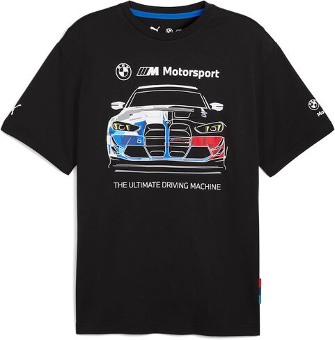 تي شيرت بوما للرجال برسومات BMW M Motorsport، باللون الأسود الغامق AH25 in Kuwait