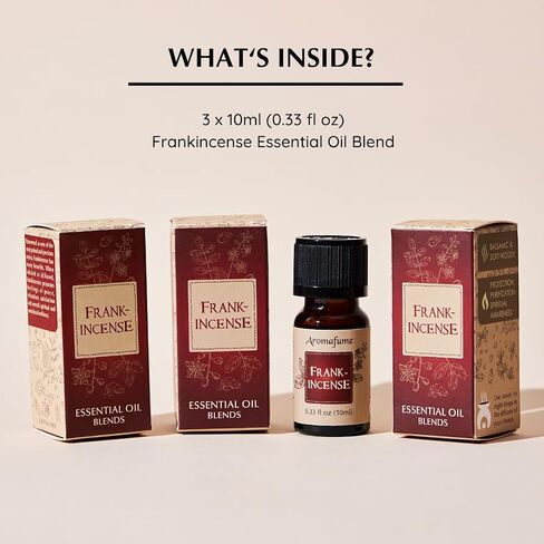Frankincense Resin Essential Oil Diffuser Blend 30ml by Aromafume | Boswellia Carterii & Boswellia Serrata Extract Blended | Native to East Africa & India | Calms & Relaxes | Charged with Pure Resins in Saudi Arabia