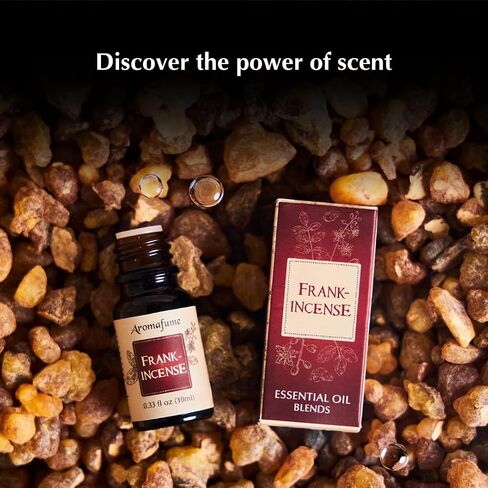 Frankincense Resin Essential Oil Diffuser Blend 30ml by Aromafume | Boswellia Carterii & Boswellia Serrata Extract Blended | Native to East Africa & India | Calms & Relaxes | Charged with Pure Resins in Saudi Arabia