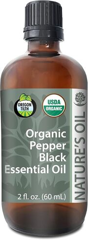 Best Pepper Black Essential Oil Pure Certified Organic Therapeutic Grade 60ml in Saudi Arabia
