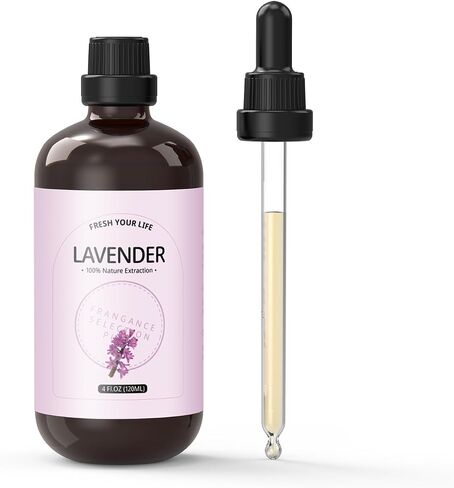 Lavender Essential Oil - Huge 4 Fl Oz - 100% Pure and Natural - Premium Grade Essential Oil for waterless Diffuser and Oil Diffuser in Saudi Arabia