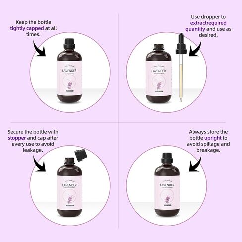 Lavender Essential Oil - Huge 4 Fl Oz - 100% Pure and Natural - Premium Grade Essential Oil for waterless Diffuser and Oil Diffuser in Saudi Arabia