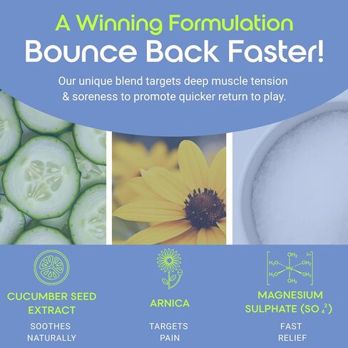 PickleBalm Pickleball Post-Game Foam Muscle Cramp Relief and Relaxer with Magnesium Sulphate, Arnica & Cucumber Extract for Pain and Leg Cramps, Sore Muscle Relief, 7.1oz Bottle in Saudi Arabia