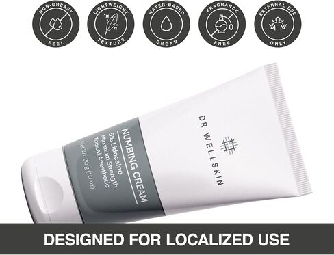 Lidocaine Cream with 5% Lidocaine – Maximum Strength Topical Anesthetic Cream for Temporary Relief of Discomfort Associated with Hemorrhoids – 1.0 oz (30 g) in Kuwait
