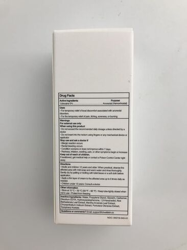 Lidocaine Cream with 5% Lidocaine – Maximum Strength Topical Anesthetic Cream for Temporary Relief of Discomfort Associated with Hemorrhoids – 1.0 oz (30 g) in Kuwait