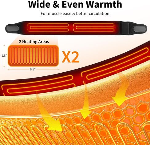 Cordless Arm Heating Pad for Elbow Tendonitis & Tennis Elbow – Rechargeable 4000mAh Battery Heated Elbow Brace Wrap with Digital Display, 3 Heat Levels & Auto Shutoff for Arthritis Forearm Pain Relief in Saudi Arabia