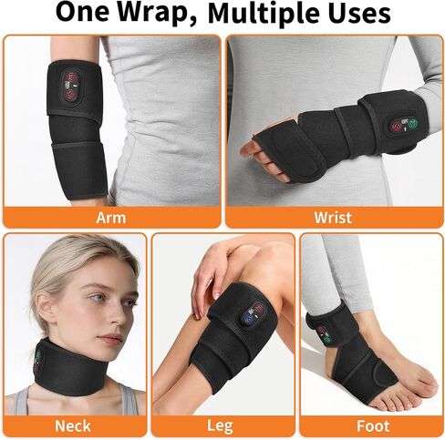 Cordless Arm Heating Pad for Elbow Tendonitis & Tennis Elbow – Rechargeable 4000mAh Battery Heated Elbow Brace Wrap with Digital Display, 3 Heat Levels & Auto Shutoff for Arthritis Forearm Pain Relief in Saudi Arabia
