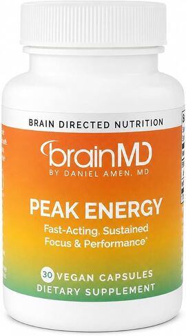 BrainMD Peak Energy ATP Supplement, 30 Capsules | Natural Energy Support in Saudi Arabia