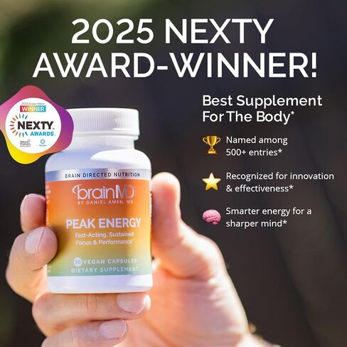 BrainMD Peak Energy ATP Supplement, 30 Capsules | Natural Energy Support in Saudi Arabia